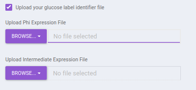 Upload Glucose label identifier file