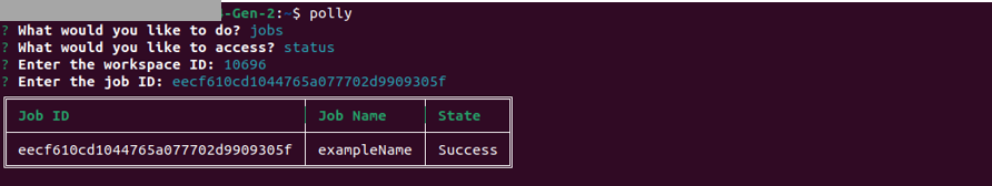 All Job Statuses in a Workspace