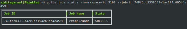 Single Job Status