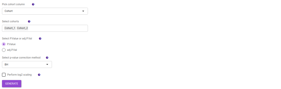 IntOmix Input Tab options